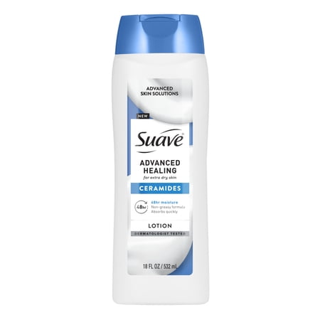 Suave Advanced Healing Hand & Body Lotion With Ceramides For Very Dry Skin, 18 FL OZ