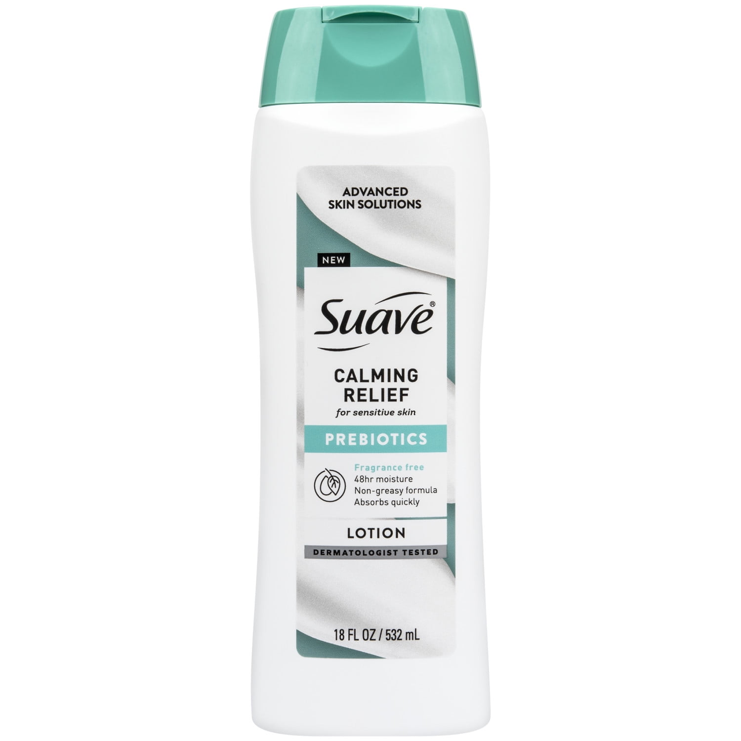 Suave Calming Relief Hand & Body Lotion With Prebiotics For Sensitive Skin, 18 FL OZ