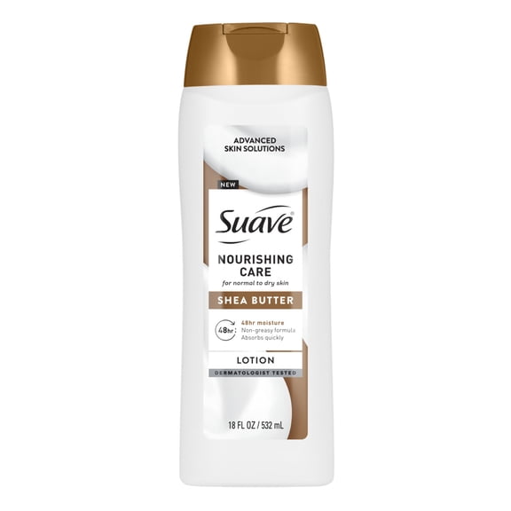Suave Nourishing Care Hand & Body Lotion with Shea Butter For Dry Skin, 18 FL OZ