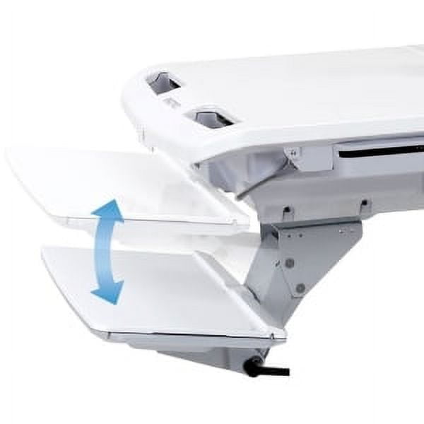 Height Adjustable White Keyboard Mounting Arm