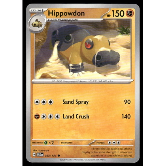 SV: Prismatic Evolutions Hippowdon Common #053/131