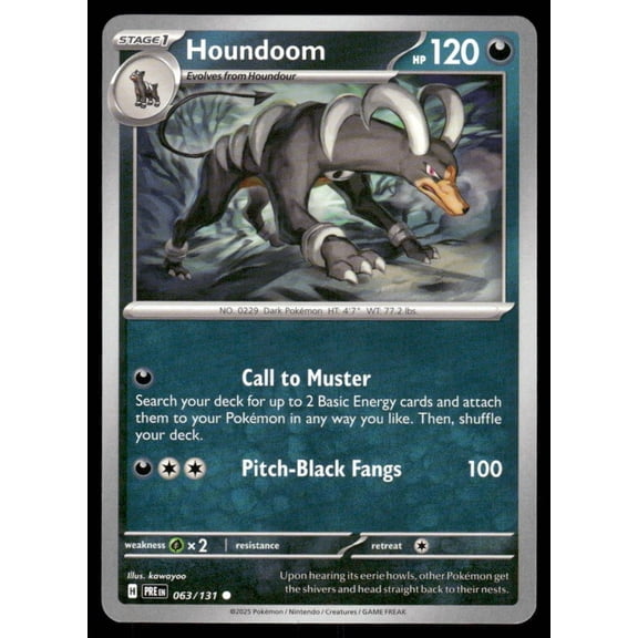 SV: Prismatic Evolutions Houndoom Common #063/131