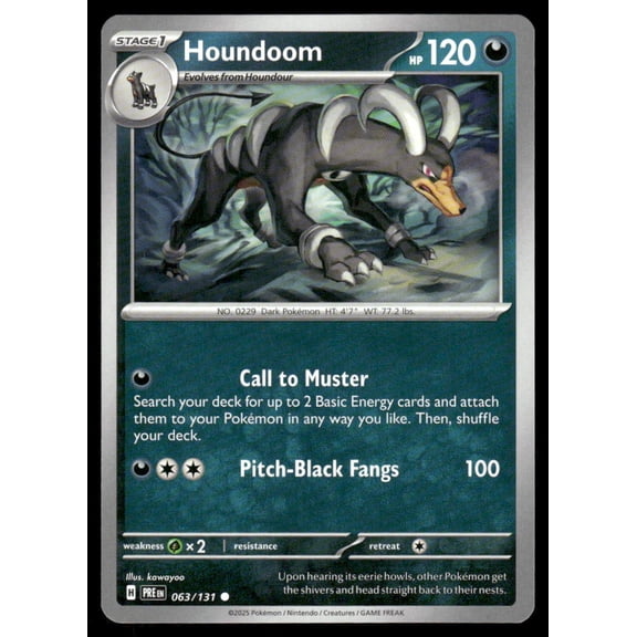 SV: Prismatic Evolutions Houndoom Common #063/131