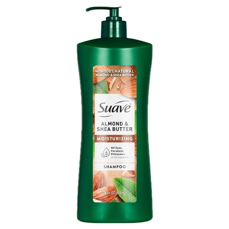 Suave Moisturizing Shampoo With 100% Natural Almond & Shea Butter, 28 FL OZ