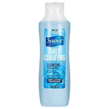 Suave Essentials Daily Clarifying Shampoo, Deep Cleansing for All Hair Types, 22.5 FL OZ