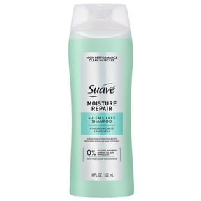 Suave Moisture Repair Sulfate-Free Shampoo with Hyaluronic Acid & Aloe Vera, 18 fl oz