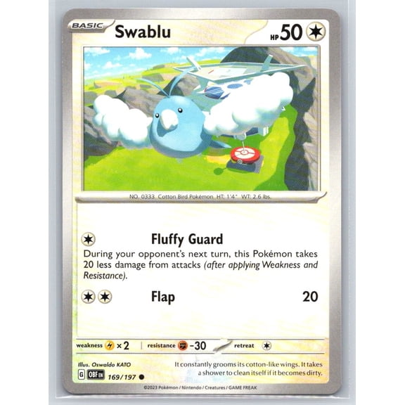 SV03: Obsidian Flames Swablu Common #169/197