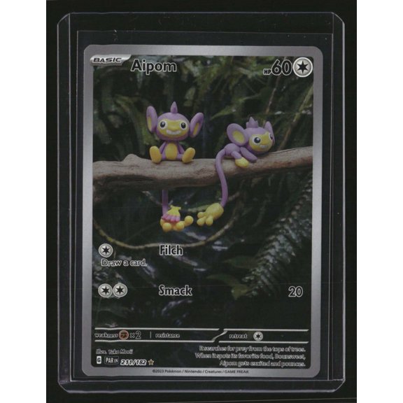 SV04 Paradox Rift Aipom 211/182 Near Mint Trading Card