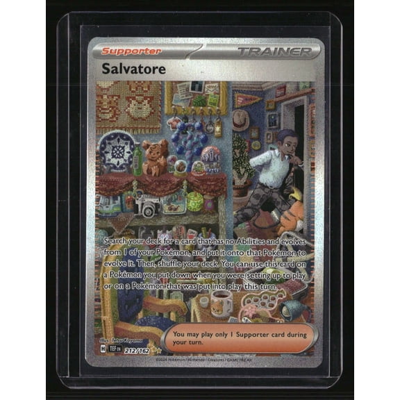 SV05 Temporal Forces Salvatore 212/162 Near Mint Or Better Pokemon Trading Card