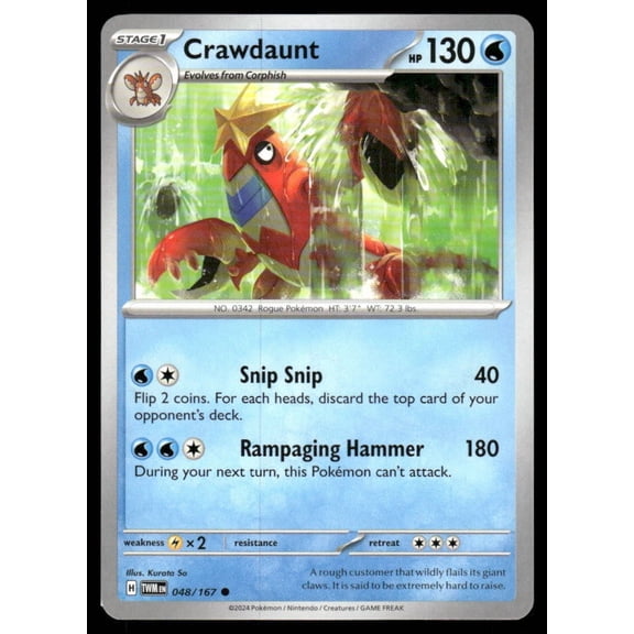 SV06: Twilight Masquerade Crawdaunt Common #048/167