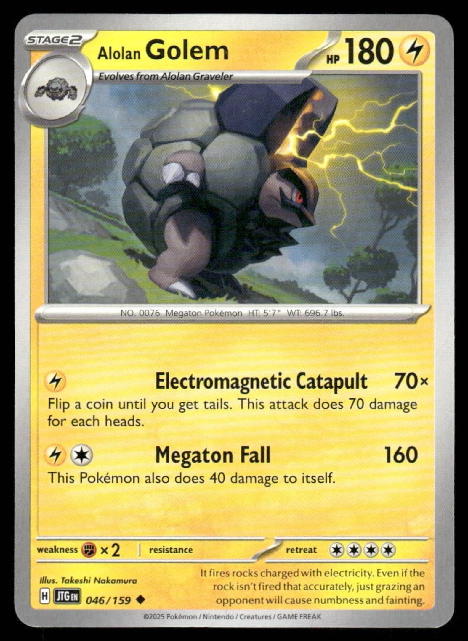 golem pokemon cards - Alolan Golem-GX - 113/111 Retreat Cost Golem Pokemon Card