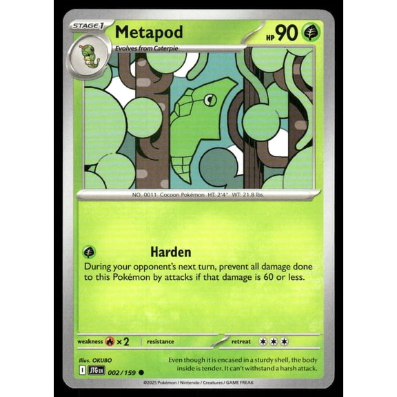 SV09: Journey Together Metapod Common #002/159