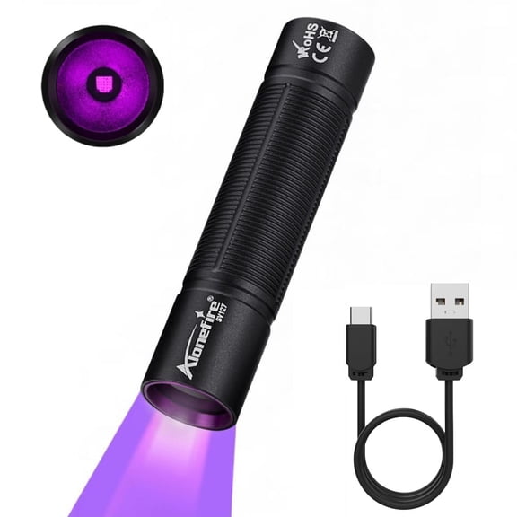 SV127 Mini 365nm UV Flashlight Blacklight USB-C Rechargeable