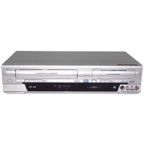 Restored Funai SV2000 WV805 DVD/VCR Combo Player w/ Original Remote, Manual, A/V Cables, & HDMI Converter