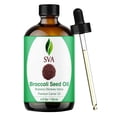 thumbnail image 1 of SVA Broccoli Seed Oil - 4 Fl Oz – 100% Natural Cold Pressed Broccoli Oil - for Face, Skin Care, Hair Care, Scalp Massage & Body Massage – Carrier Oil with Dropper, 1 of 8