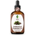 thumbnail image 1 of SVA Cedarwood Essential Oil – 4 Fl Oz – 100% Natural Cedar Cupressus Funebris Oil - for Diffuser, Hair Care, Face, Skin Care, Aromatherapy, Scalp and Body Massage, Soap and Candles - with Dropper, 1 of 7