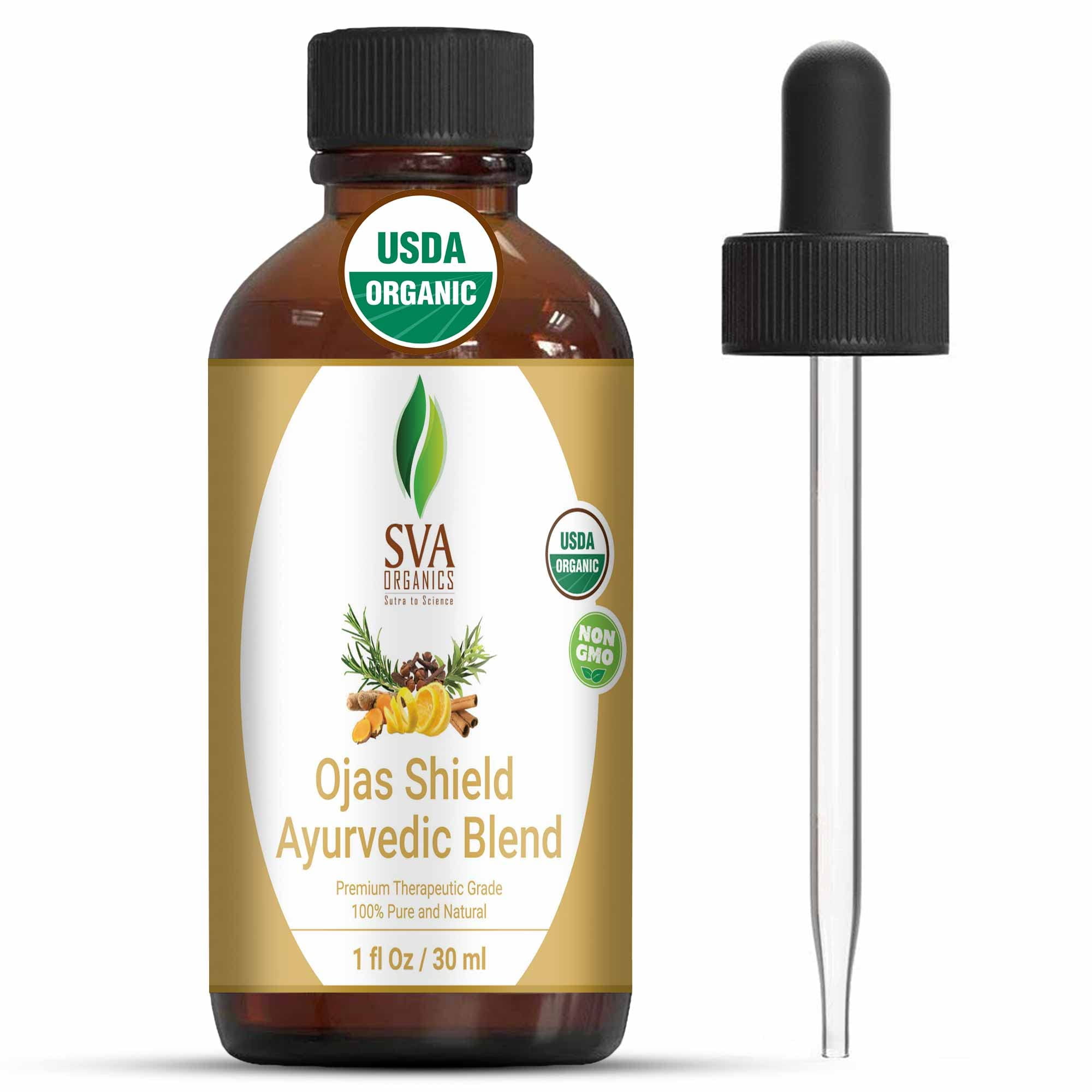 SVA Organics Ojas Shield Blend 1 Oz (30 ml)Therapeutic Grade Organic OilsClove Oil, Cinnamon