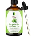 thumbnail image 1 of SVA Peppermint Piperita Essential Oil – 4 Fl Oz – 100% Natural Piperita Oil - for Diffuser, Hair Care, Face, Skin Care, Aromatherapy, Scalp and Body Massage, Soap and Candle Making - with Dropper, 1 of 5