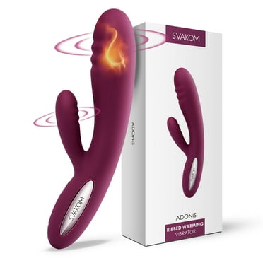 SVAKOM Adonis Rabbit Vibrator, Dual Vibrator Dildo for Women, Warming Vibrator and Adult Sex Toys