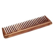 SVATV HANDCRAFTED ROSEWOOD COMB FOR DETANGLING HAIR FOR THICK, CURLY AND WAVY HAIR, NON-STATIC AND ECO-FRIENDLY WITH WIDE TOOTH FOR GROOMING HAIR COMB - S-82A