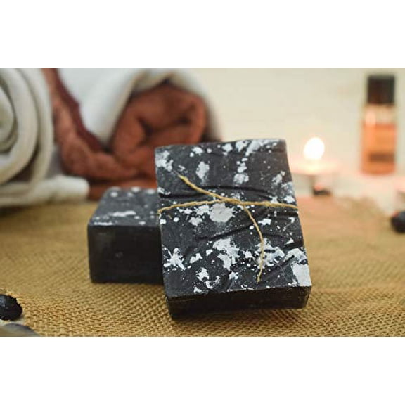 SVATV Handmade Luxury Sugar Natural Soap ll For All Skin types 100g Bar ll Kosher Certified (Charcoal Musk Rosemary)