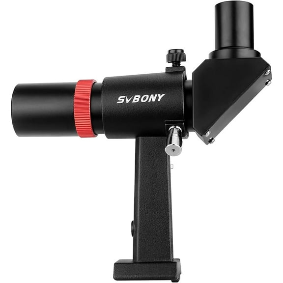 SVBONY SV182 Finderscope, Right-Angle Correct-Image Optical Finder, 6x30 Finder Scope for Astronomy Telescope, with Crosshair and Bracket