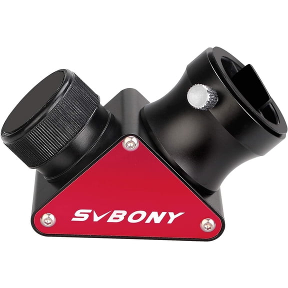SVBONY SV188P Dielectric Mirror Star Diagonal, 90 Degree Mirror Diagonal, 99% Reflectivity Dielectric Coatings with Brass Compression Rings (1.25 inch)