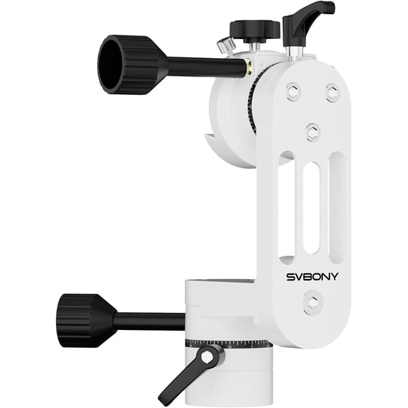 SVBONY SV225 Mini Alt-Azimuth Mount, Adjustable Telescope Alt-Azimuth Mount, Load-Bearing 5kg, No Return No Empty Travel, CNC Hollow Structure, Lightweight Portable Altazimuth for Astronomy Beginners