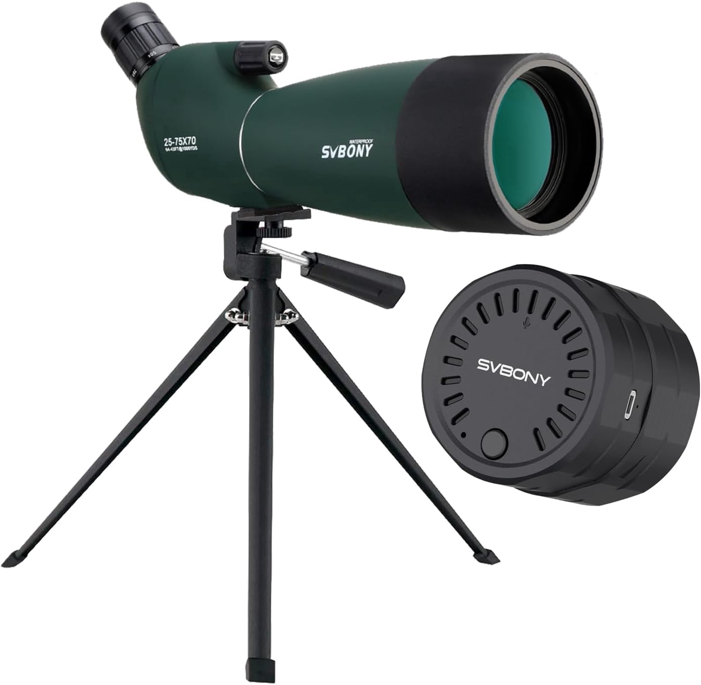 SVBONY SV28 Monocular with Tripod & SC002 WiFi Camera for Digiscoping ...