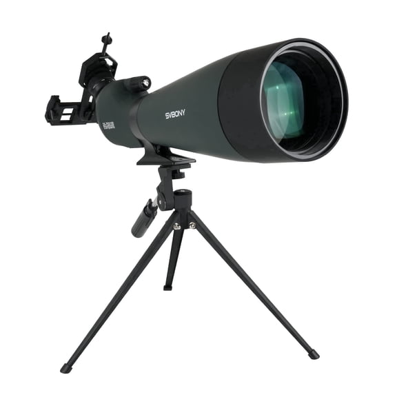 SVBONY SV28A 25-75X100 Spotting Scope with Tripod Phone Adapter,Monocular Telescope Spotting Scopes for Bird Watching Scope