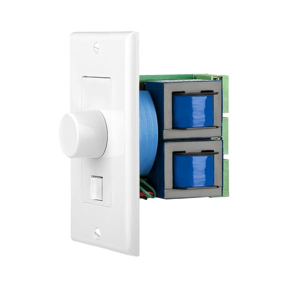 SVC405 300W Decora Style Volume Control Kit with Impedance Matching and A/B Switching - White