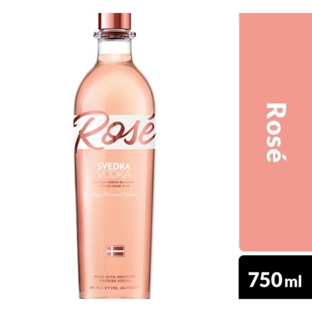 SVEDKA Rose Flavored Vodka, 750 ml Bottle, 30% ABV
