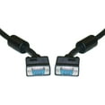 thumbnail image 1 of SVGA Cable with Ferrites, Black, HD15 Male, Coaxial Construction, Double Shielded, 15 foot, 1 of 2