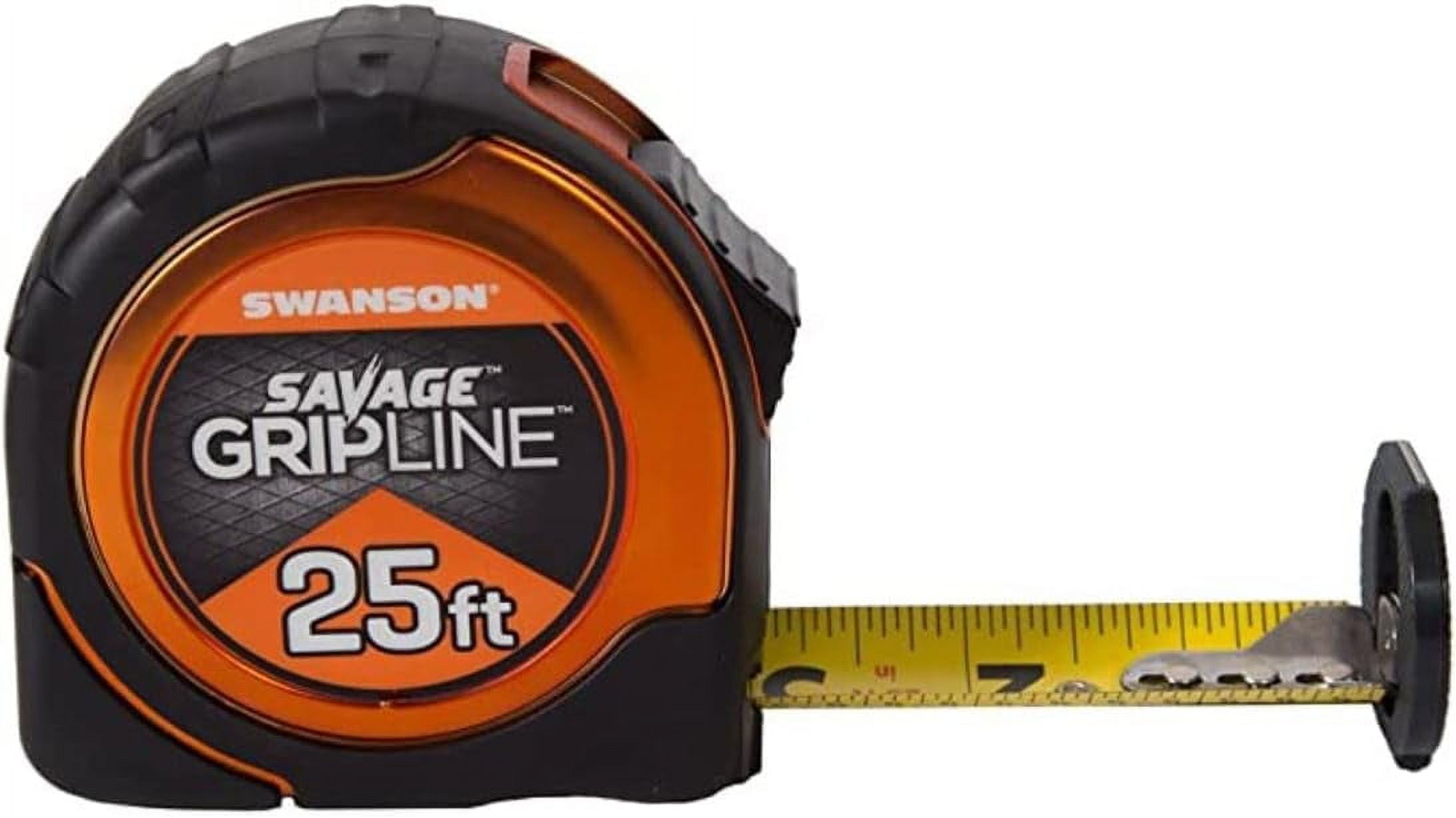 SVGL25M1 25Feet Savage Grip Line Tape Measure