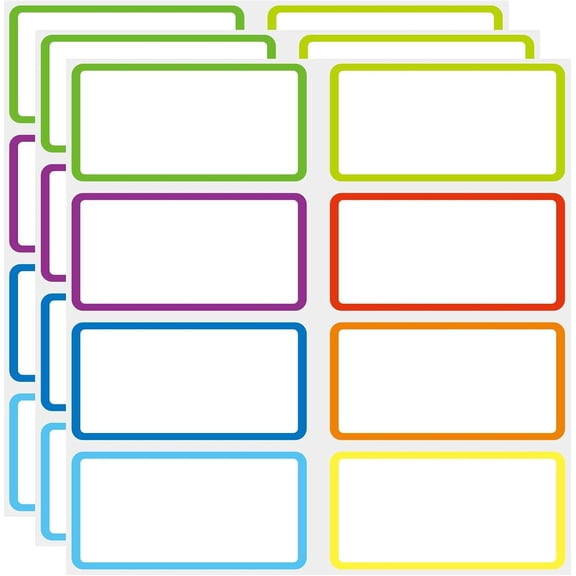 SVNOOC Reusable Dry Erase Labels for Storage Bins Organisation Reusable Sticky Notes Whiteboard Label Stickers for Kitchen Office School All Purpose Use (2x4 inches)
