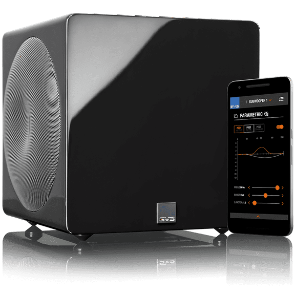 SVS 3000 Micro, Dual Active 8" Drivers, 2500  Watts Peak Power Micro Sealed Subwoofer - Piano Gloss White