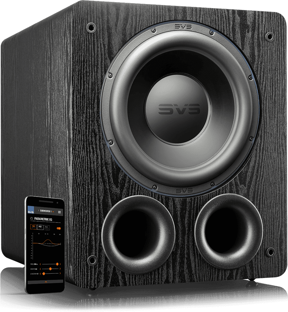 SVS PB-3000, 13" Driver, 2500+ Watts Peak Power Ported Subwoofer - Black Ash