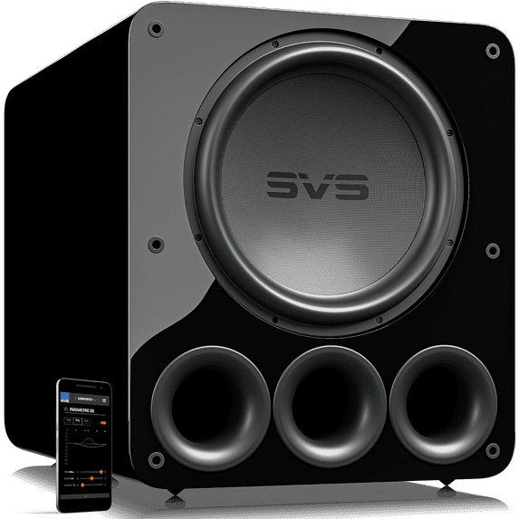 SVS PB-5000 R|Evolution, 15" Driver, 5000+ Watts Peak Power Ported Subwoofer - Piano Gloss Black