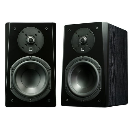 SVS - Prime 6-1/2" 2-Way Bookshelf Speaker (Each) - Black Ash