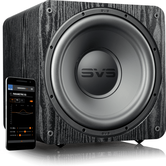 SVS SB-1000 Pro, 12" Driver, 820+ Watts Peak Power Sealed Subwoofer - Black Ash
