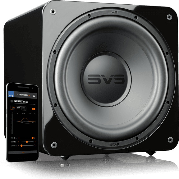 SVS SB-1000 Pro, 12" Driver, 820 Watts Peak Power Sealed Subwoofer - Piano Gloss Black