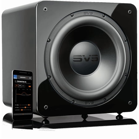 SVS SB-2000 Pro, 12" Driver, 1500+ Watts Peak Power Sealed Subwoofer - Black Ash