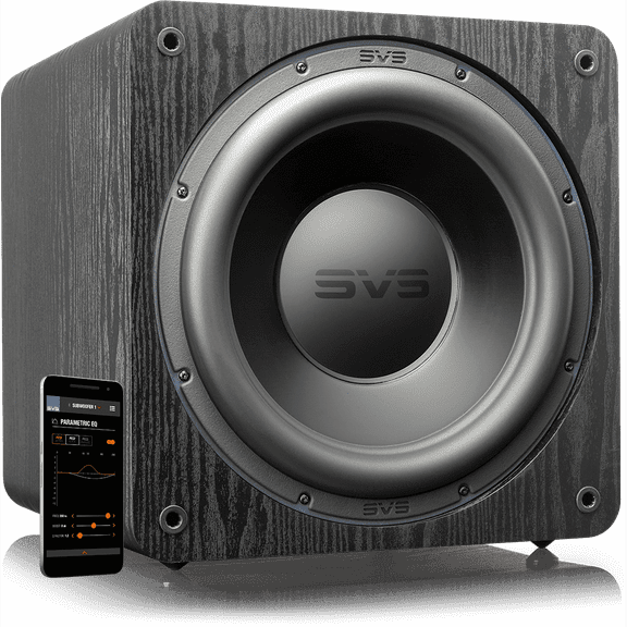 SVS SB-3000, 13" Driver, 2500+ Watts Peak Power Sealed Subwoofer - Black Ash
