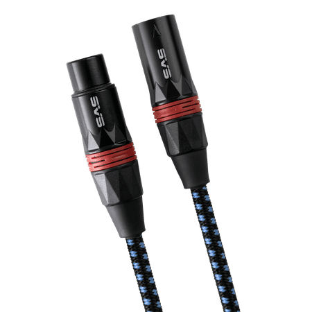 SVS - SoundPath 3.28' Balanced XLR Audio Cable (2-Pack) - Blue/Black