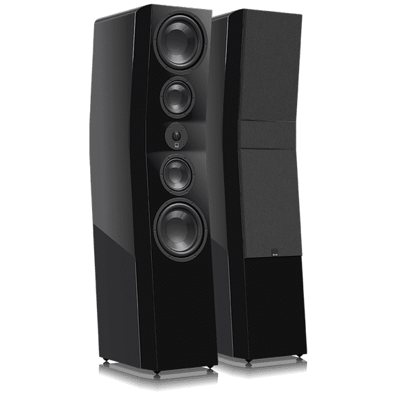SVS Ultra Evolution Pinnacle, Flagship Reference Tower Speaker, Diamond Coated Tweeter, Quad 8" Woofers - Piano Gloss Black