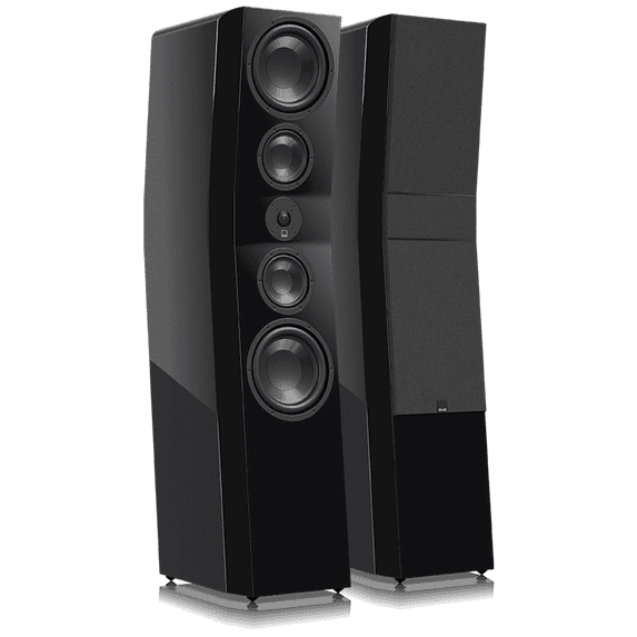 SVS Ultra Evolution Pinnacle, Flagship Reference Tower Speaker, Diamond Coated Tweeter, Quad 8" Woofers - Piano Gloss Black