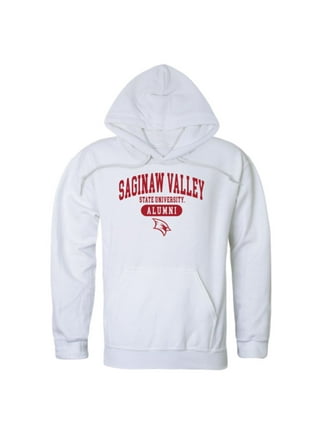 Men's Red Saginaw Valley State Cardinals Basketball Name Drop Crewneck Pullover  Sweatshirt