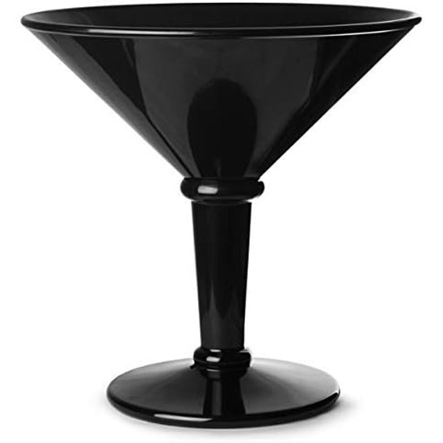 SW1419BK Shatterproof Jumbo Martini Cocktail Glass 48 Ounce, Black