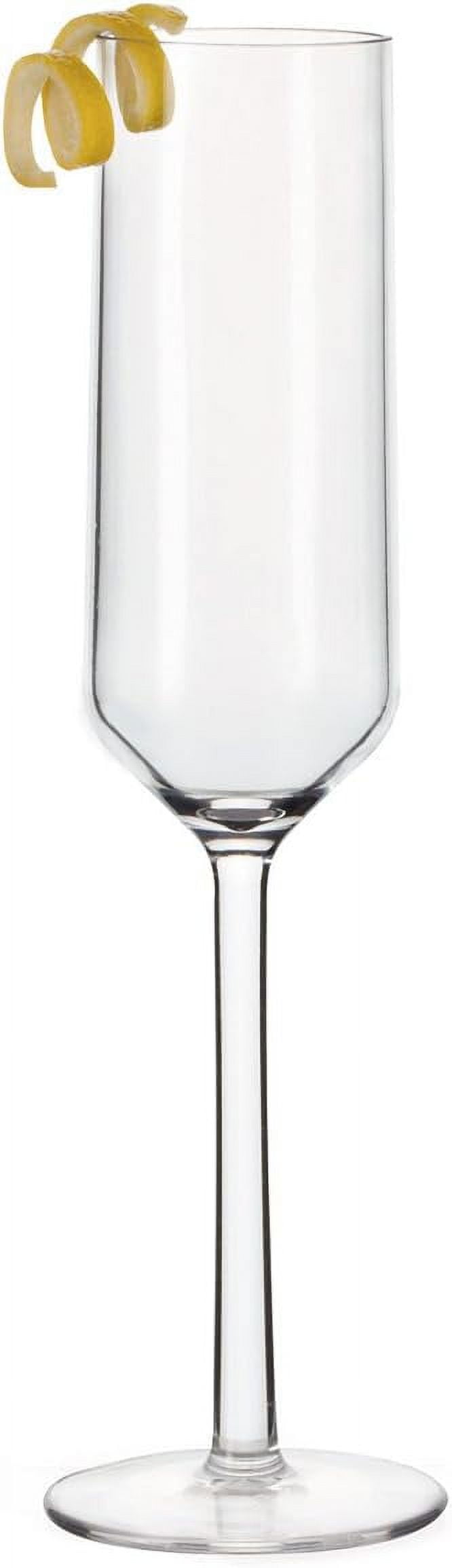 SW-1462-CL-EC Via BPA-Free Shatterproof Plastic Champagne Glasses - Set ...