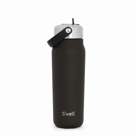 S'well Explorer Wide Mouth 24 oz Black Stainless Steel Water Bottles